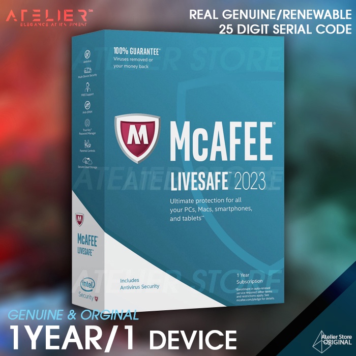 ภาพหน้าปกสินค้าMcAfee LiveSafe 1 ปี /1 เครื่อง - ของแท้