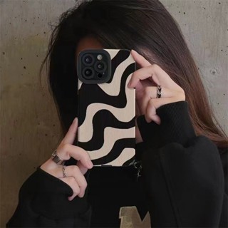 เคสโทรศัพท์มือถือแบบนิ่ม กันกระแทก ลายม้าลาย เรียบง่าย สําหรับ iphone 11 12 13 14 pro max 7 8plus X XR XSMAX 15promax