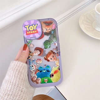 เคสมือถือ แบบกระจก ลายการ์ตูน Toy Story Mini กันกระแทก สําหรับ IPhone 14 Plus 11 12 13 14 Pro Max IPhone 14 Pro Max