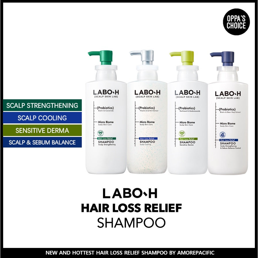 แท้-พร้อมส่ง-labo-h-hair-loss-shampoo-scalp-strengthening-scalp-cooling-sensitive-derma-balance-control