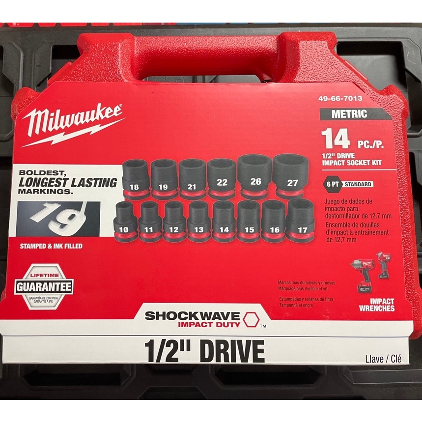 Milwaukee 49-66-7013 SHOCKWAVE 1/2 Set Di Prese A Percussione - Foto 12