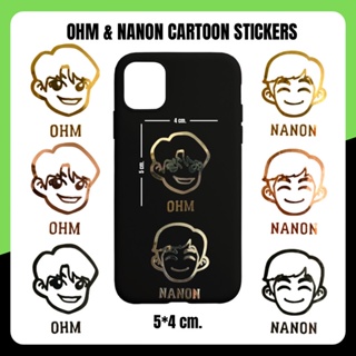 Ohm &amp; Nanon Cartoon Stickers (โอมนนน)