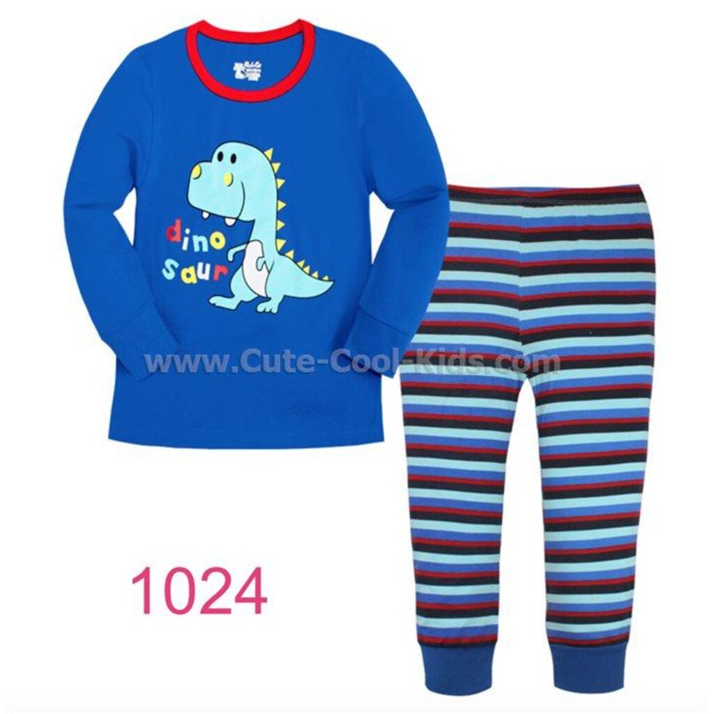 lblp-1024-ชุดนอนเด็กผู้ชาย-ผ้าเนื้อบางนิ่ม-สีฟ้า-ลายไดโนเสาร์-พร้อมส่งด่วนจาก-กทม