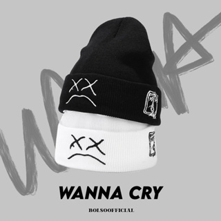 BOLSO หมวกไหมพรม หมวกบินนี่ รุ่น WANNA CRY