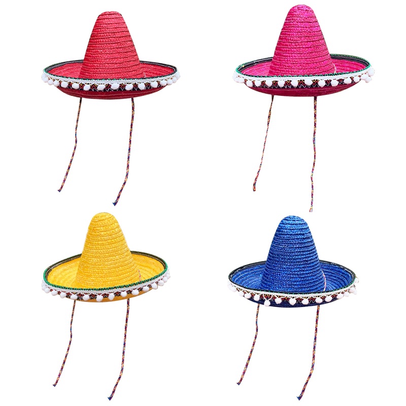 หมวกฟาง-หมวกฟาง-สไตล์เม็กซิกัน-แฟชั่นสําหรับเด็ก