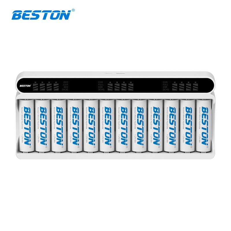 beston-เครื่องชาร์จถ่าน-aa-aaa-ni-mh-ni-cd-หน้าจอ-lcd-smart-charger-แบบ-12-ช่อง-คุณภาพสูง-ราคาถูก