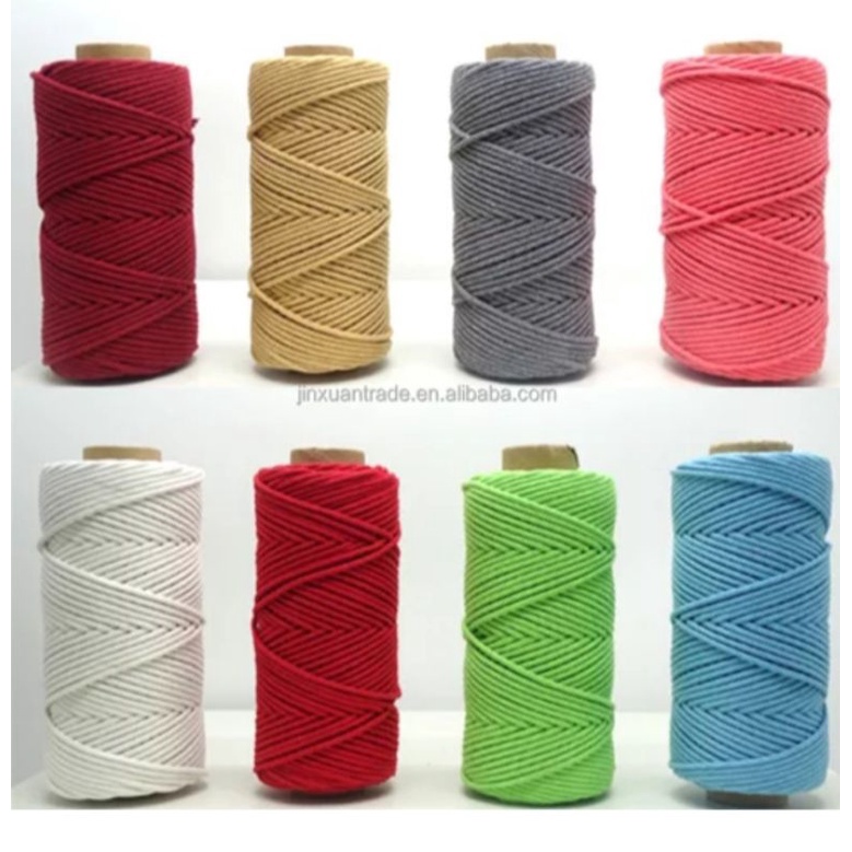 เชือกคอตตอน-macrame-rope-4mm-100m-cotton-cord-มี28สี