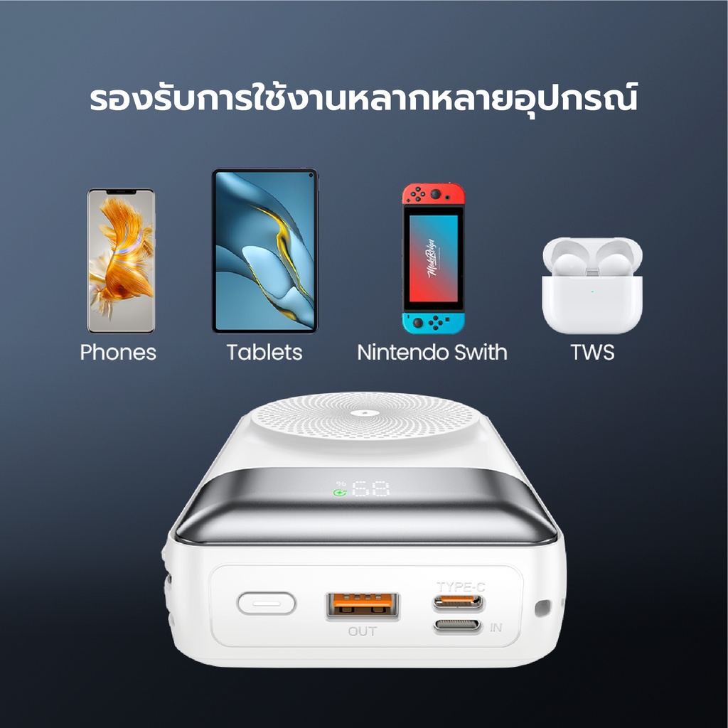 alpha-x-alp-20wpd-powerbank-wireless-20000mah-qc-3-0-pd20w-พาวเวอร์แบงค์ชาร์จเร็ว-ประกันสินค้า-1-ปี