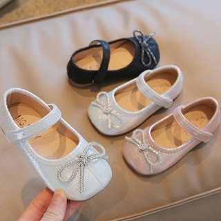 พร้อมส่ง รองเท้านักเรียน ส้นแบน แบบนิ่ม ระบายอากาศ สําหรับเด็กผู้หญิง