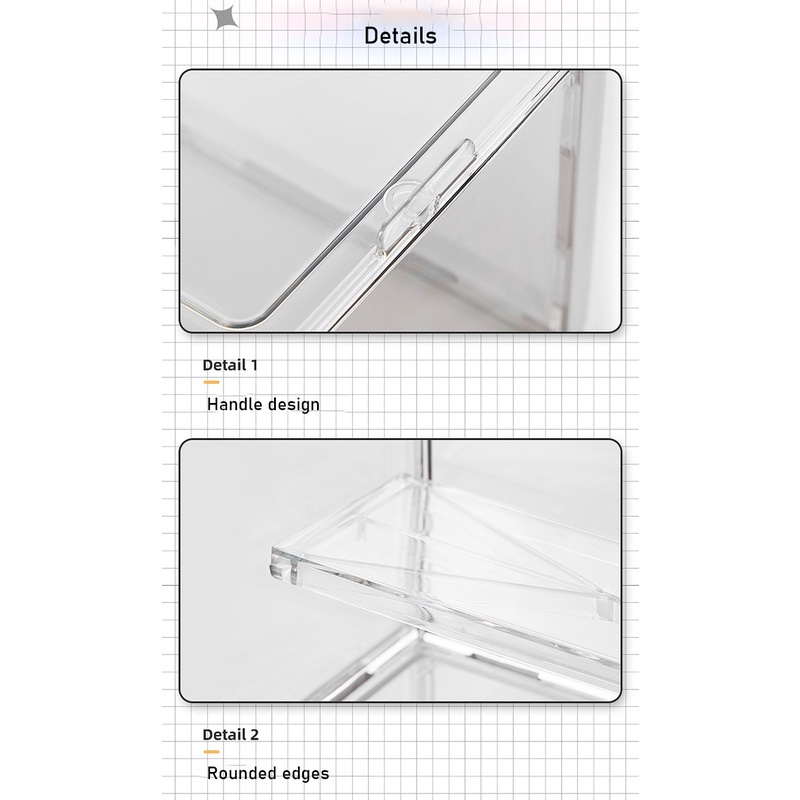 กล่องตาบอดยืนแสดงการจัดเก็บเลโก้ชั้นวางรูปตู้แสดงผลโปร่งใสอะคริลิฟองมาร์ทกล่องแสดงตุ๊กตา
