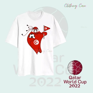 KATUN PRIA Adult Tops T-Shirt FIFA World Cup Qatar 2022 Flag T-Shirt Tunisian T-Shirt Tunisian Soccer T-Shirt Men Women