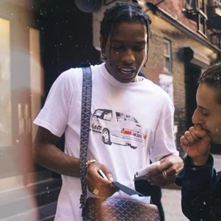 เสื้อยืดสไตล์เกาหลี Asap Rocky เริ่มต้น D AE86 กราฟิกเดียวกันพิมพ์เสื้อยืดรูปแบบรถ Tshirt ฮิปฮอปเสื้อยืดขนาดใหญ่ผู้ชายผู