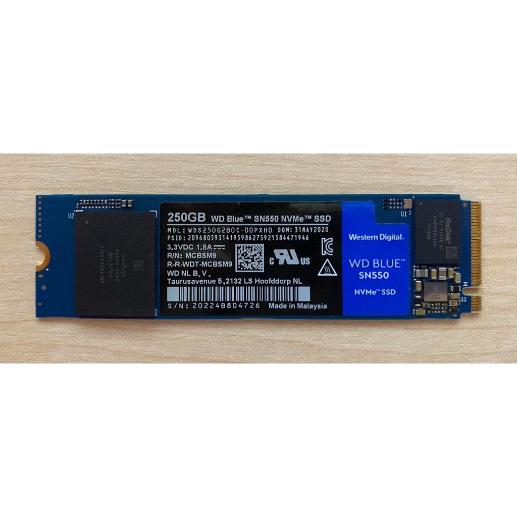 250-gb-1-tb-ssd-เอสเอสดี-wd-blue-sn550-pcie-nvme-m-2-2280-ใช้งานปกติ