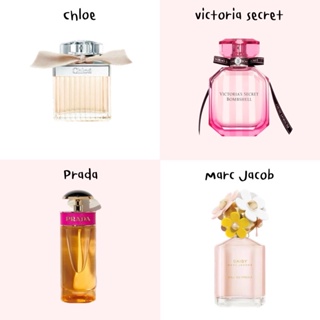 ภาพขนาดย่อของสินค้า(น้ำหอมแบ่งขาย) รวมทุกกลิ่นของ Chloe, Victoria Secret, Prada,Marc Jacob