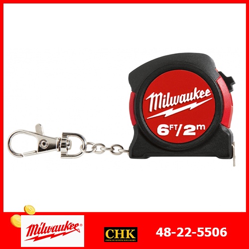 milwaukee-ตลับเมตรพวงกุญแจ-2m-6ft-48-22-5506-ตลับเมตร