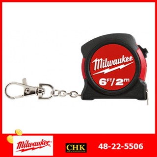 MILWAUKEE ตลับเมตรพวงกุญแจ 2m/6ft 48-22-5506 ตลับเมตร