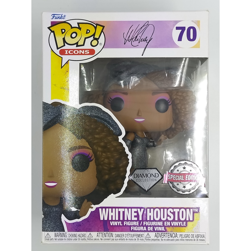 funko-pop-icons-whitney-houston-whitney-houston-กากเพชร-70-กล่องมีตำหนินิดหน่อย