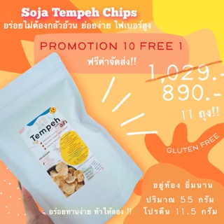 Soja Tempeh chips โปรตีนสูง