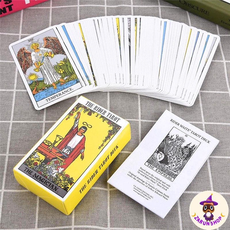 ราคาและรีวิวไพ่ยิปซี ไพ่ทาโรต์ Tarot card (พร้อมส่ง ) The Rider Tarot แถมไฟล์คู่มือฉบับย่อภาษาไทย ️