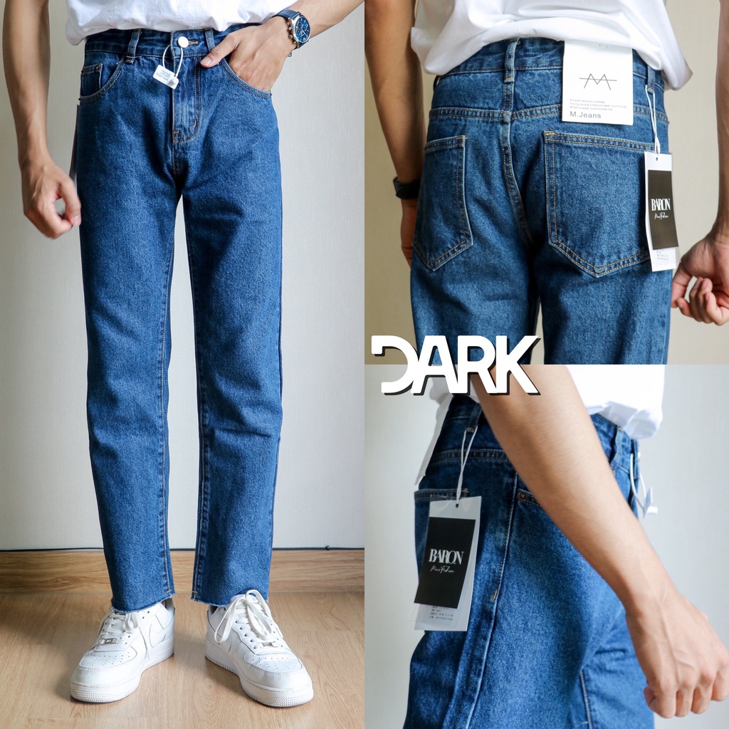 สินค้าขายดี-baron-harper-denim-กางเกงยีนส์เอวสูงขากระบอกตรง