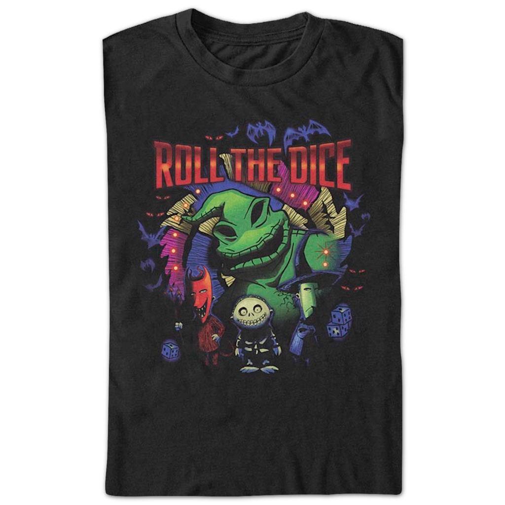 roll-the-dice-nightmare-before-christmas-t-shirt-เสื้อยืด-oversize-เสื้อทหาร