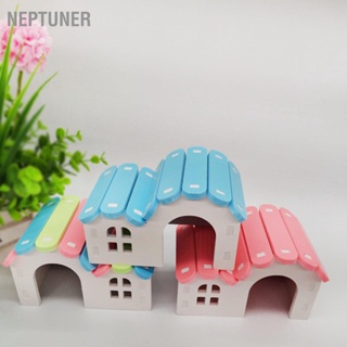 BNeptuner บ้านหนูแฮมสเตอร์ ซ่อนได้ รูปสัตว์ขนาดเล็ก สีสันสดใส ที่ทนทาน สําหรับหนูแฮมสเตอร์