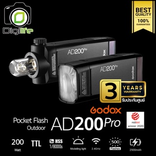 Godox Flash AD200Pro TTL HSS Pocket Plash - รับประกันศูนย์ Godox Thailand 3ปี ( AD200 Pro )