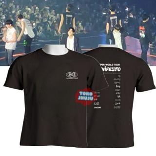 เสื้อยืด พิมพ์ลายโลโก้ Kpop Sunghoon Manifesto World Tour 2022 สําหรับผู้ชาย