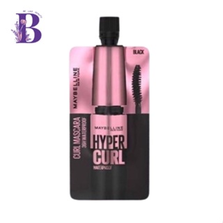 (1ซอง) Maybelline Hyper Curl มาสคาร่า สายงัดตัวแม่ Waterproof Mascara 3มล.