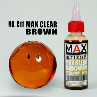 สีแอร์บรัช MAX COLOR CLEAR BROWN No.C11 สำเร็จรูปพร้อมใช้งาน