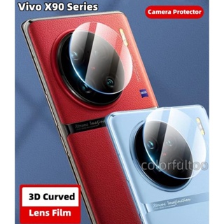 ฟิล์มกระจกนิรภัยกันรอยหน้าจอ แบบใส ป้องกันกล้อง สําหรับ Vivo X90 X80 X70 Pro Plus X70Pro+ X90Pro+ X80Pro VivoX80 VivoX90 5G
