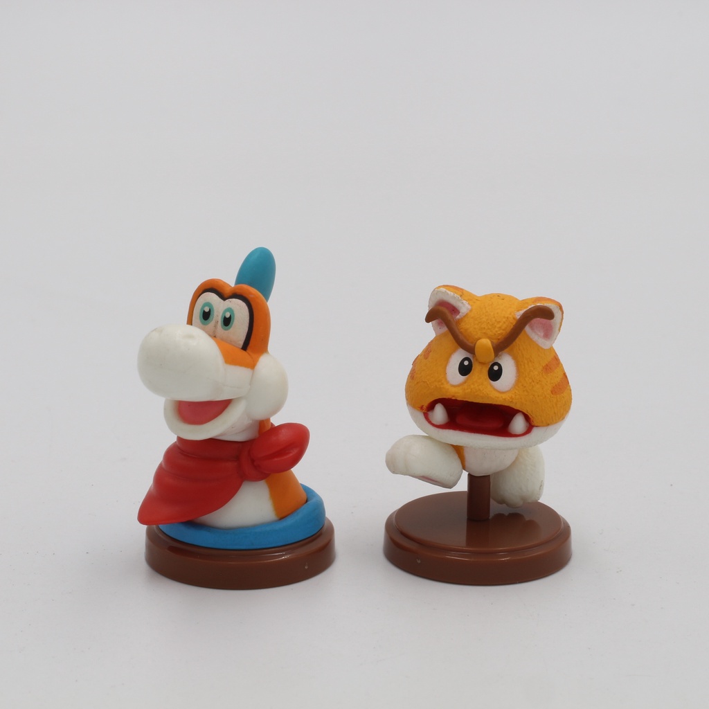 กาชาปอง โมเดลมาริโอ ไดโนเสาร์เพลสซี่ (Plessie) และ กูมบาแมว (Cat Goomba ...