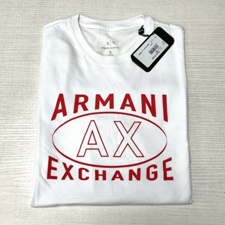 Armani ใหม่ เสื้อยืดลําลอง สําหรับผู้ชาย ผ้าฝ้าย แขนสั้น คอกลม พิมพ์ลาย
