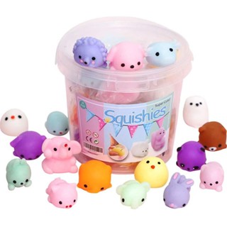 24Pcs ของเล่น Squishy น่ารักสัตว์ Antistress ลูก Mochi ของเล่นความเครียดบรรเทาของเล่นของขวัญสนุกกับความเครียดบรรเทาของเล่น