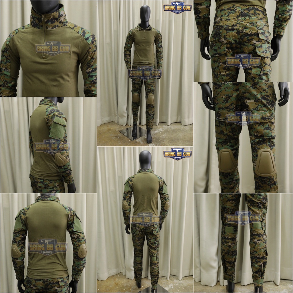 ชุดคอมแบทเชิ้ต-gen2-combat-frog-suit-g2-เสื้อ-กางเกง-สนับเข่า-สนับศอก