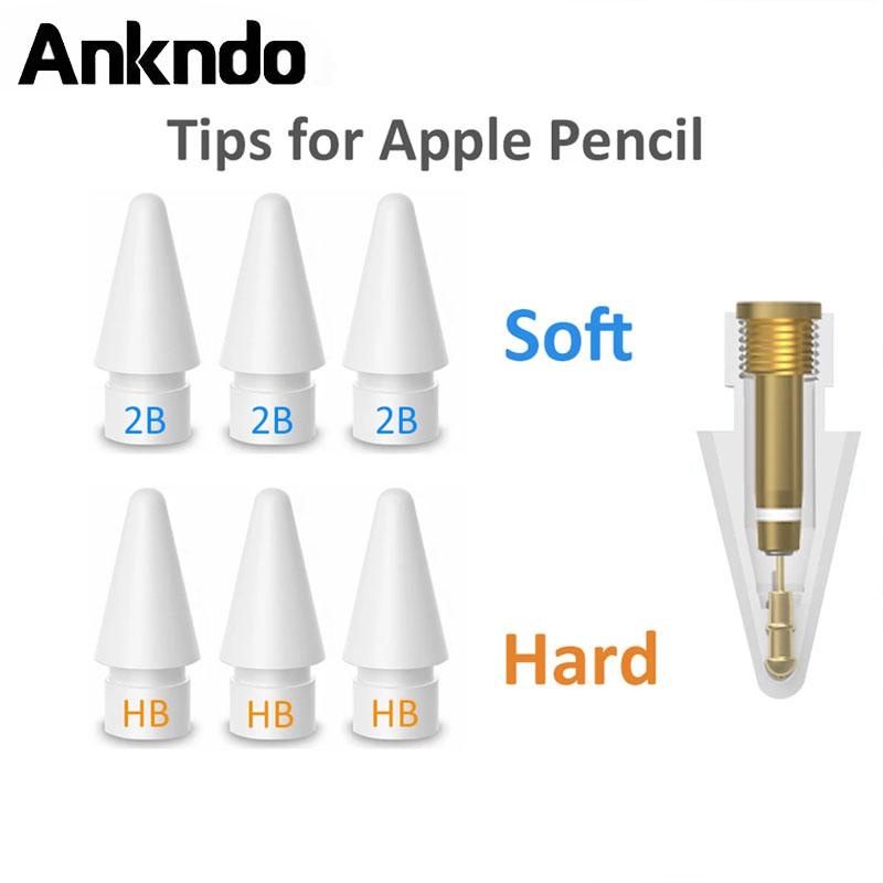 ankndo-ปลายดินสอ-แบบนิ่ม-แข็ง-สําหรับ-i-pad-stylus-2b-hb-1st-2nd-generation