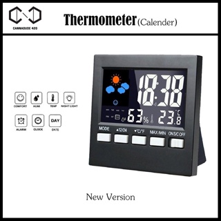 [ส่งไว] ที่วัดอุณหภูมิ calendar thermometer hygrometer ไฮโกรมิเตอร์ color screen รุ่นใหม่ สวยดูดีและใช้ดี แทน htc 1