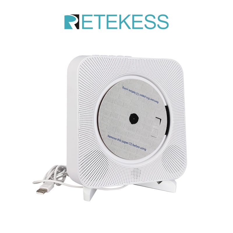 รูปภาพของRetekess TR609 เครื่องเล่นซีดี แบบติดผนัง พร้อมบลูทูธ แบบพกพา / เครื่องเล่นวิทยุ FM รองรับ USB SD การ์ด AUX อินพุตระยะไกลลองเช็คราคา