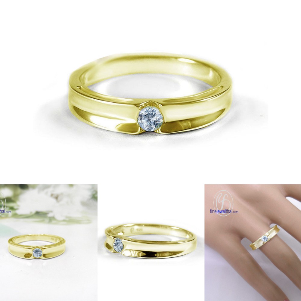 finejewelthai-แหวนอะความารีน-แหวนเงินแท้-แหวนพลอยแท้-aquamarine-silver-ring-birthstone-r1240aq-เลือกสีตัวเรือนได้