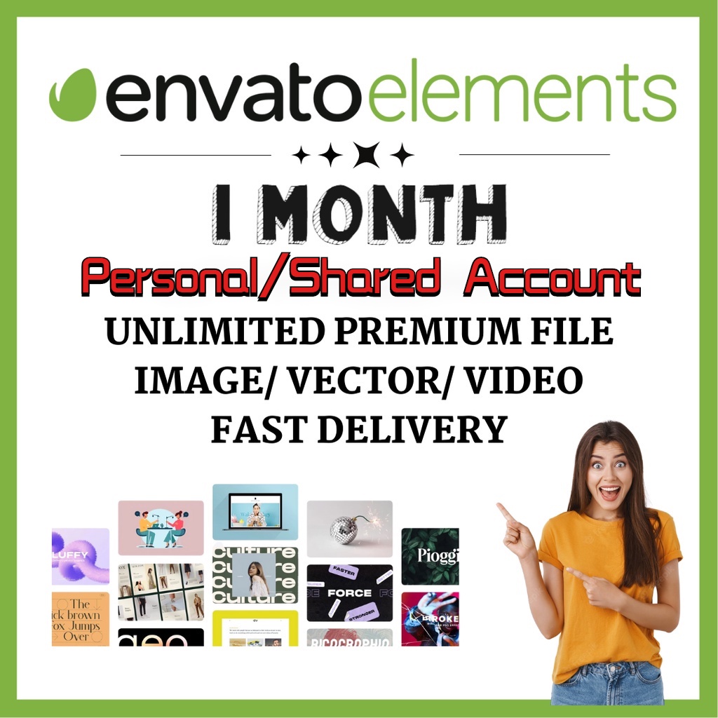 ภาพหน้าปกสินค้าEnvato Elements Premium Private/Share Account จากร้าน davirelsoftwaresolutions บน Shopee
