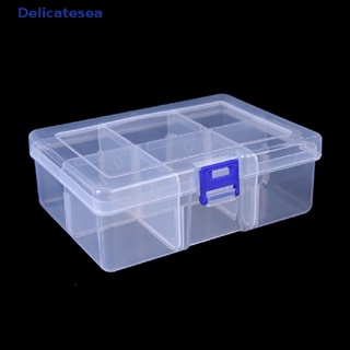 [Delicatesea] กล่องเก็บตะขอเหยื่อตกปลา 6 ช่อง 1 ชิ้น