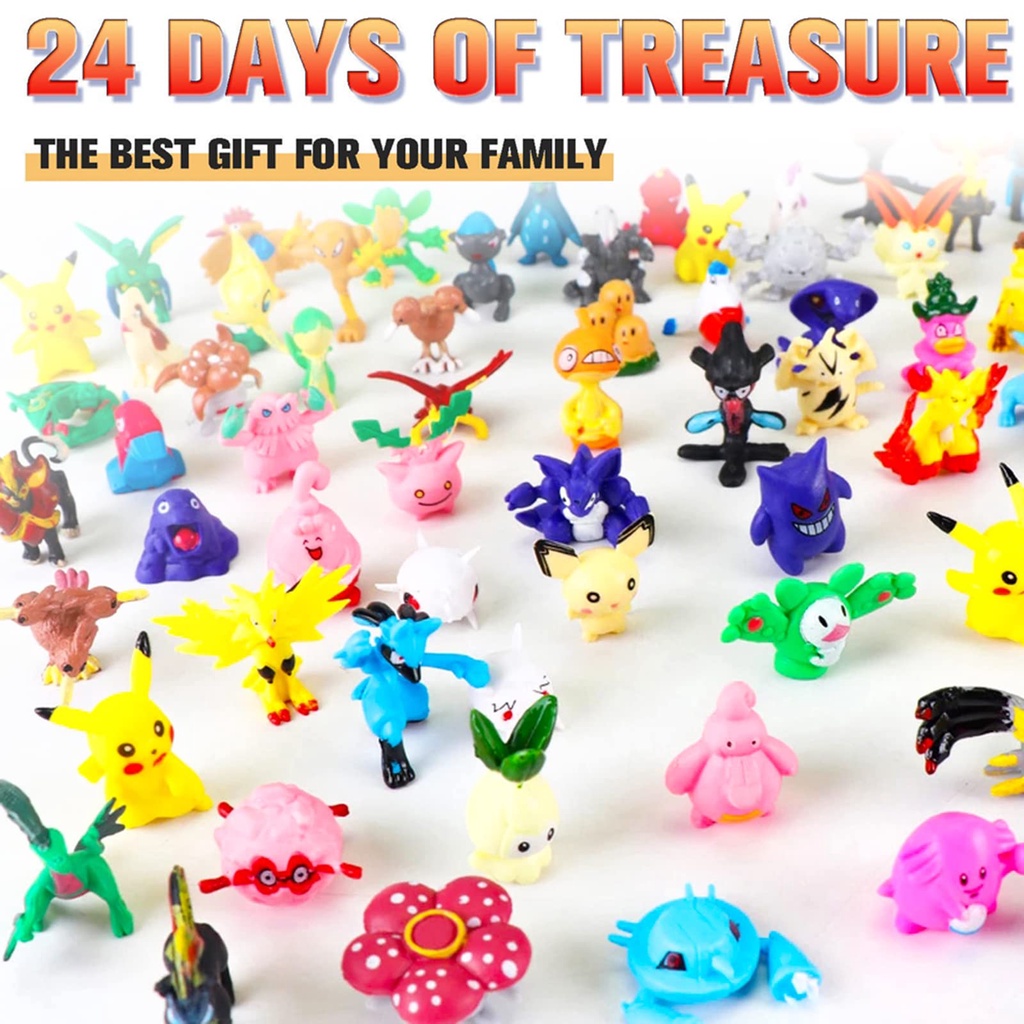 24ชิ้น-กล่องน่ารักmini-pokemonตุ๊กตาaction-figuresกล่องตาบอดbulbasaur-pikachuของเล่นเด็กวันเกิดxmas-surpriseของขวัญ-fe