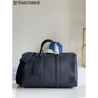 พรี​ ราคา10400 Lv Louis Vuitton Keepall 40cm M57088 หนังแท้ กระเป๋าสะพายไหล่ กระเป๋าเดินทาง