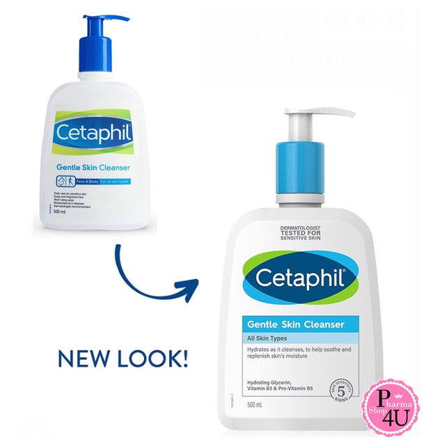 รูปภาพสินค้าแรกของCetaphil Gentle Skin Cleanser 500 ml.เจลล้างหน้าเซตาฟิล ของแท้จากบริษัท