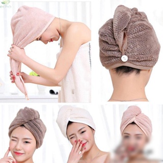 【ECHO】Quick Dry Towel Hair Wrap Soft Microfibre Bath Turban Button &amp; loop Brand new【Echo-baby】