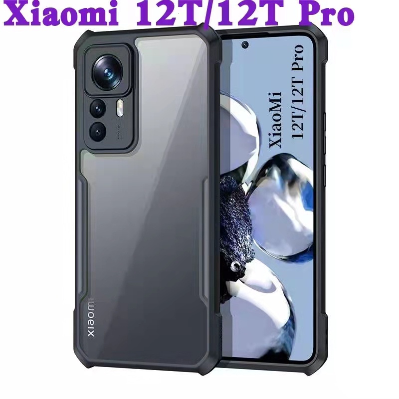 xiaomi-12t-พร้อมส่งในไทย-เคสกันกระแทกขอบสีหลังใสxiaomi-12t-12t-pro-mi-12t-mi-12t-proตรงรุ่น