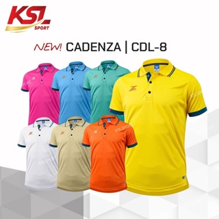 ภาพขนาดย่อของภาพหน้าปกสินค้าใหม่  เสื้อโปโลผู้ชาย CADENZA (คาเดนซ่า) รุ่น CDL-8 MEN ผ้า Micro polyester 100% ใส่บาย สีเหลือง/ฟ้า/ชมพู/ส้ม/ขาว/เข... จากร้าน ksl_sport บน Shopee ภาพที่ 1