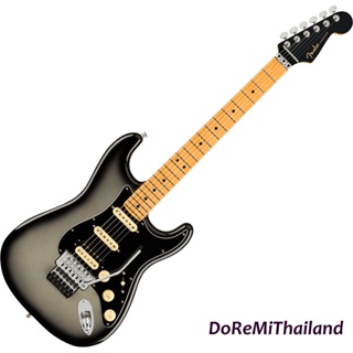กีตาร์ไฟฟ้า FENDER American Ultra Luxe Stratocaster Floyd Rose HSS (USA, MN) - silverburst