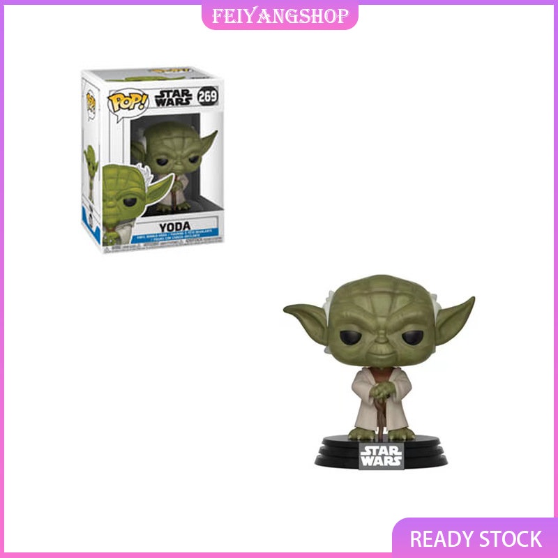 โมเดลฟิกเกอร์-funko-pop-star-wars-yoda-darth-vader-boba-fett-ของเล่นสําหรับเด็ก