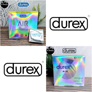 ภาพหน้าปกสินค้า[Durex®] Air Condoms Extra Thin for Men 5, 10, 24 or 36 pieces ดูเร็กซ์ ถุงยางอนามัย ขนาด 54 มม. แบบบางพิเศษ ที่เกี่ยวข้อง